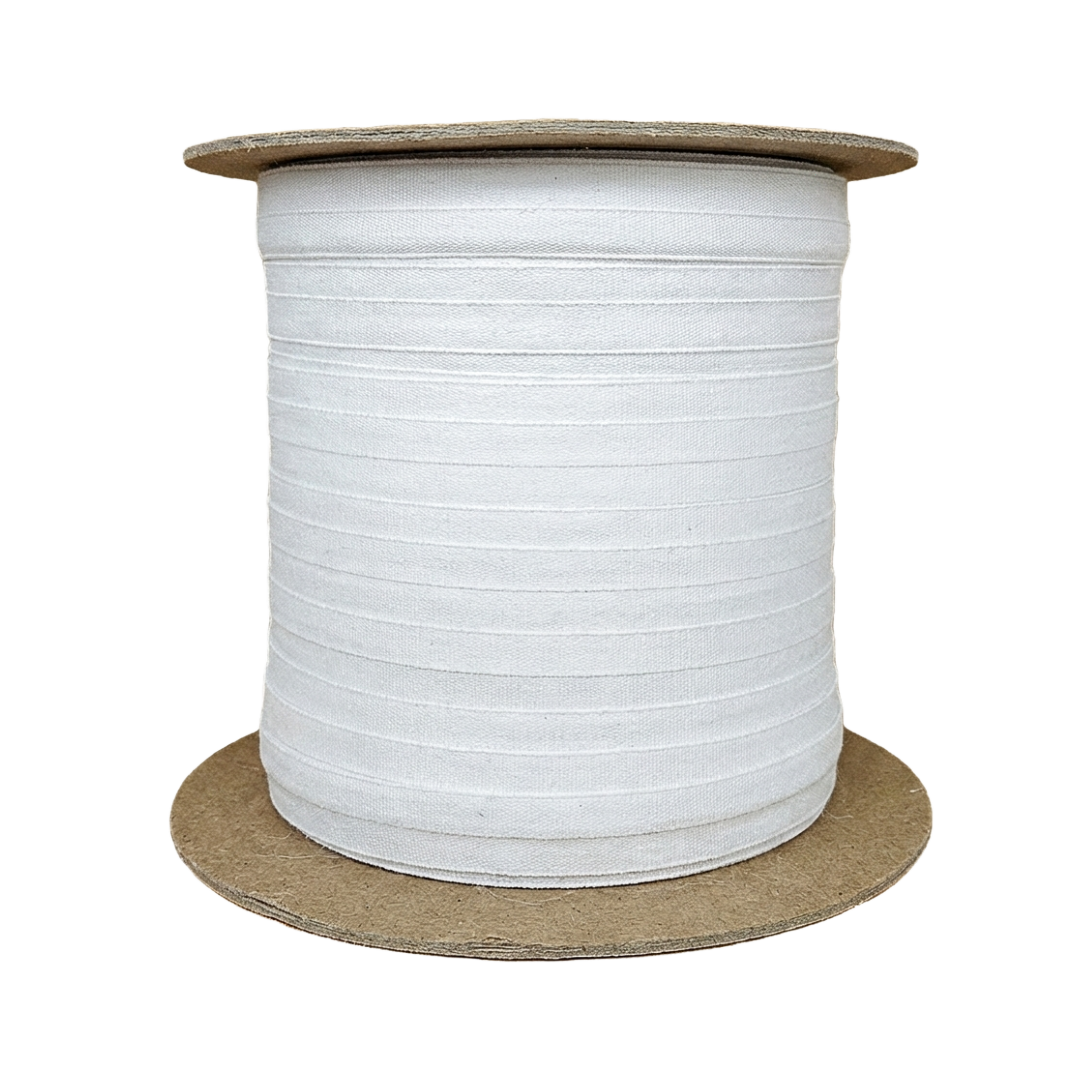 Polyester guide tape spool for flatwork ironer