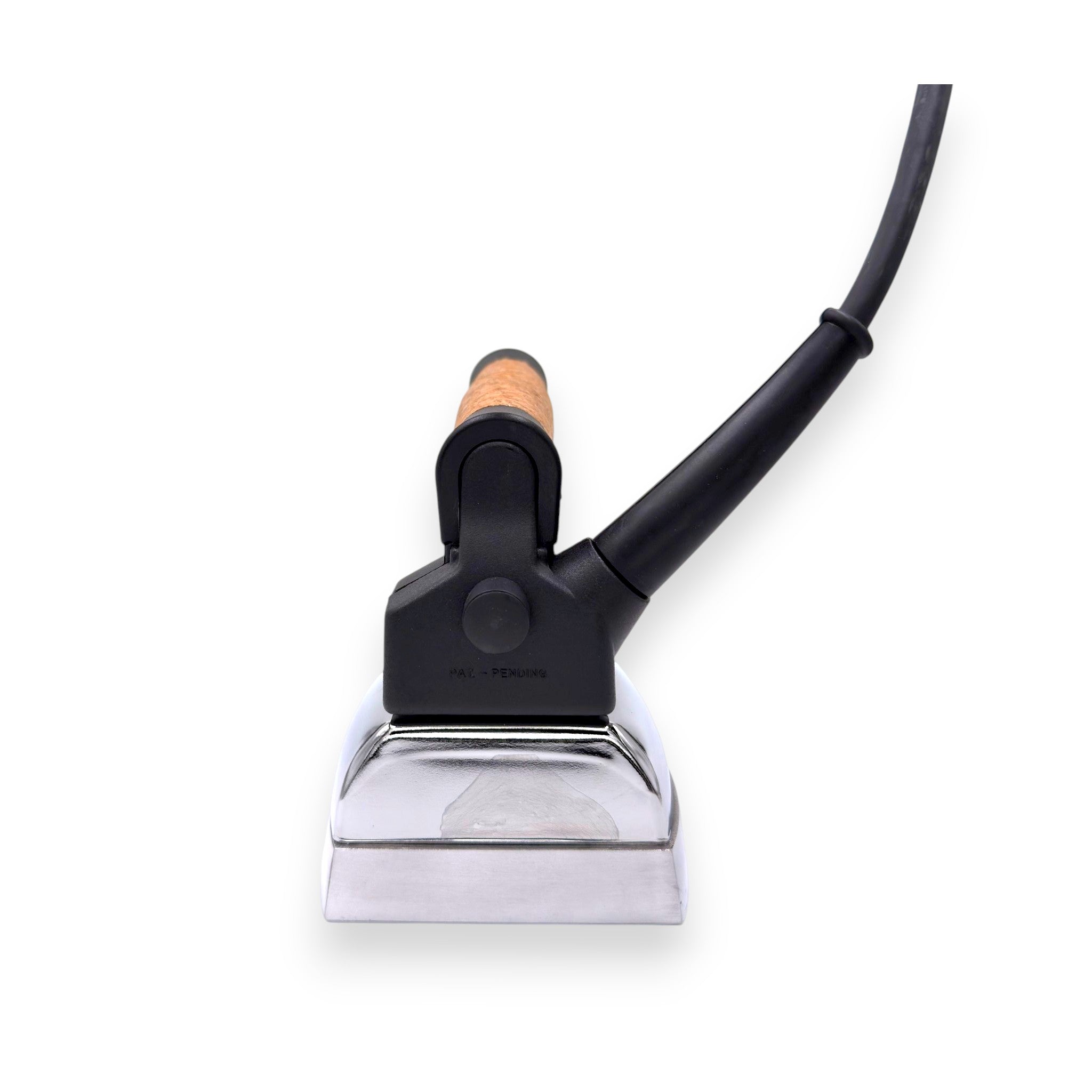 Due Effe ACA1004 IR35016 dry electric iron rear view showing electrical cord connection and safety thermal fuse