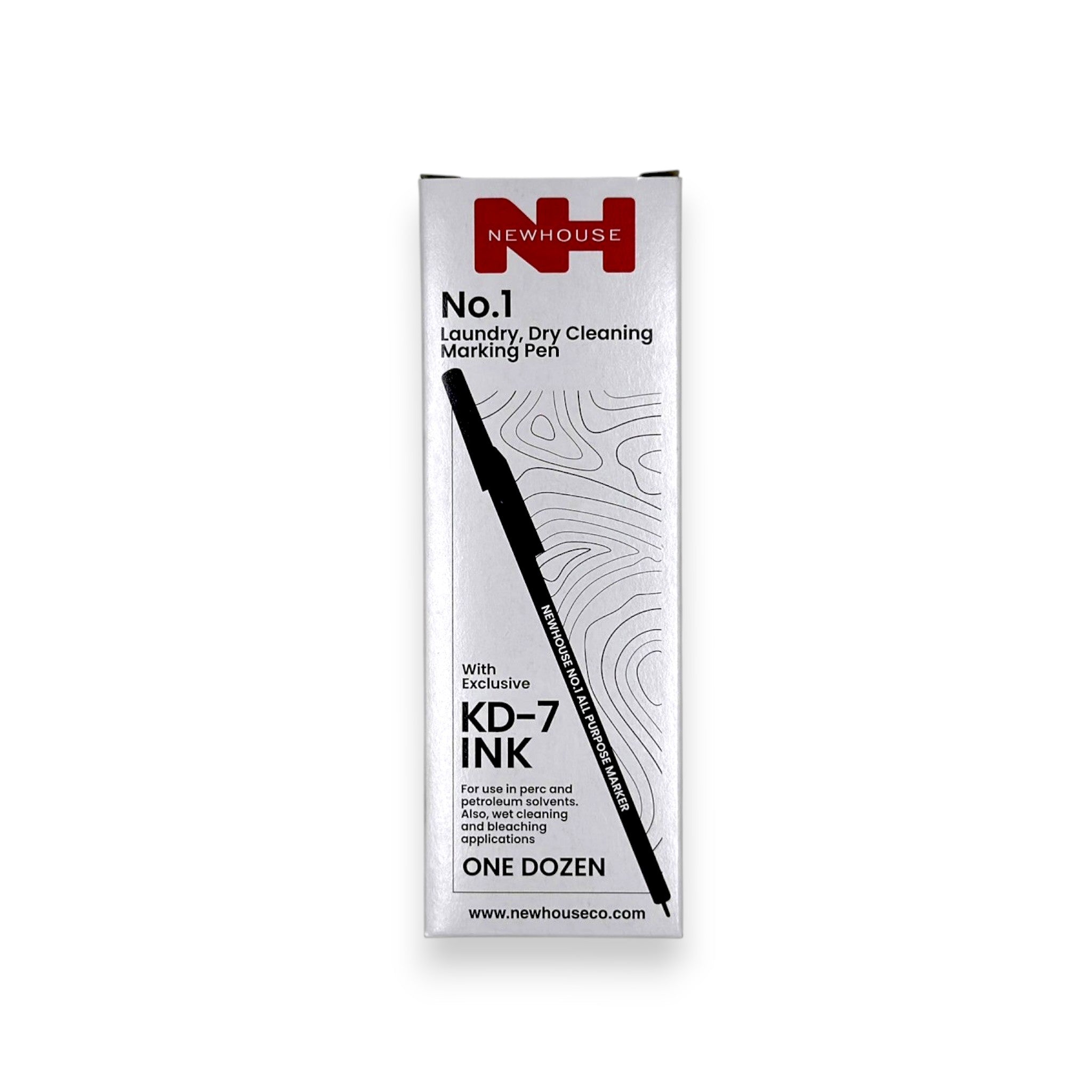 KD7 laundry dry clean marking pen brass container permanent ink won't wash bleach or dry clean out 12 pack