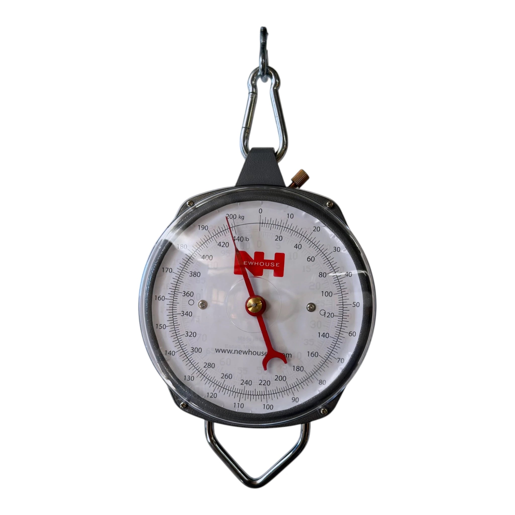 Newhouse S70H replacement dial scale head 440 lb 200 kg capacity with carabiner hook for S70 and S70PL laundry scale