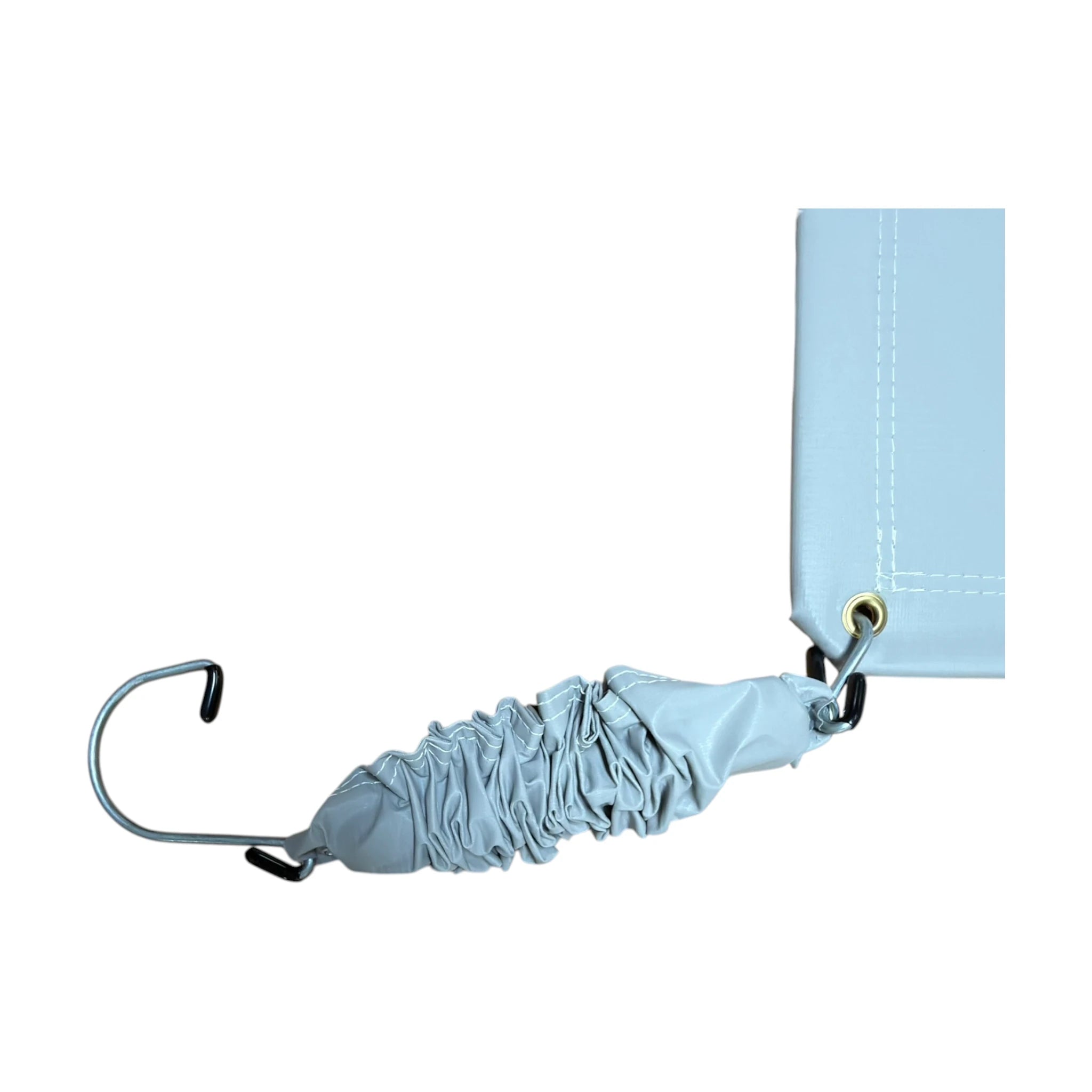 SLIFT2 spring lift close-up showing vinyl covered coil spring with metal hooks for S70PL scale basket corner attachment