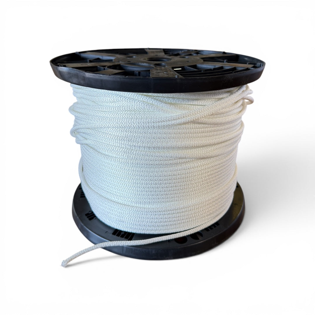 Solid braid polyester sling rope size 7 1000 ft spool for laundry slings yellow rope lock compatible