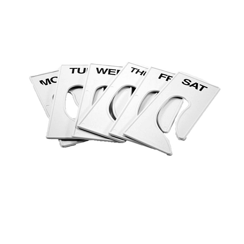 Rack dividers rectangular monday to friday