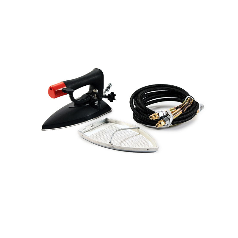 All steam iron with iron shoe