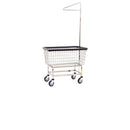 6 BUSHEL LAUNDRY CART W/ SINGLE POLE