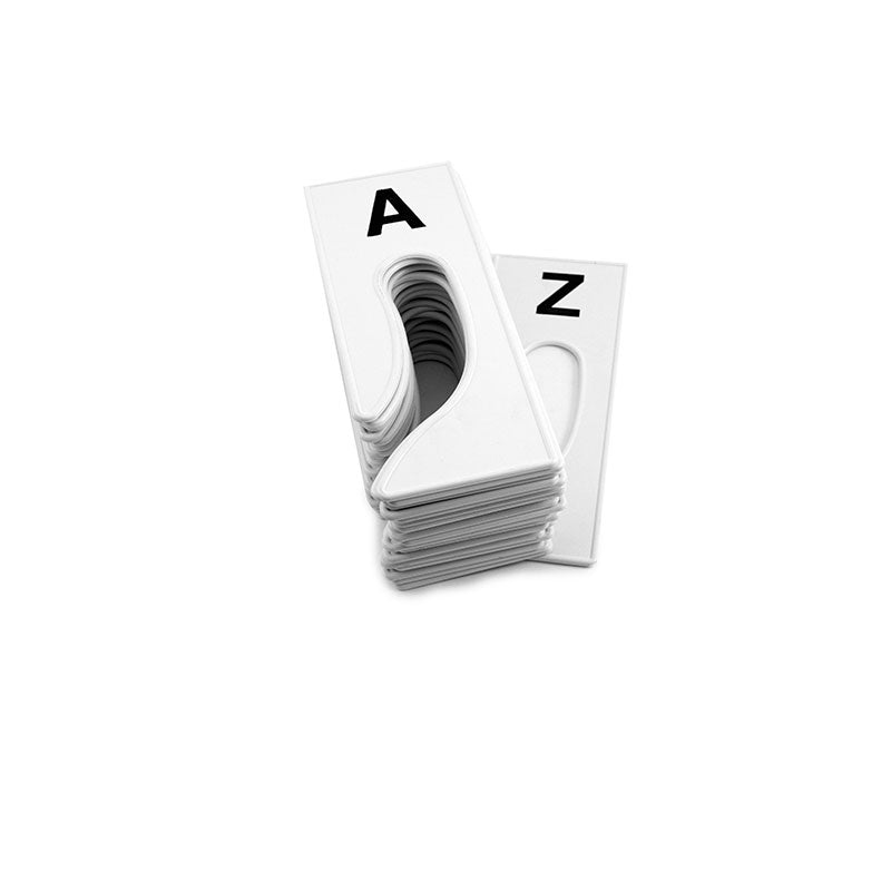 Rectangular rack Dividers A to Z