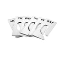 Rack dividers rectangular monday to friday 